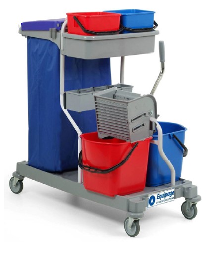 CHARIOT COMPACT CLEAN 30 AVEC PRESSE + COUVERCLE - UNITE