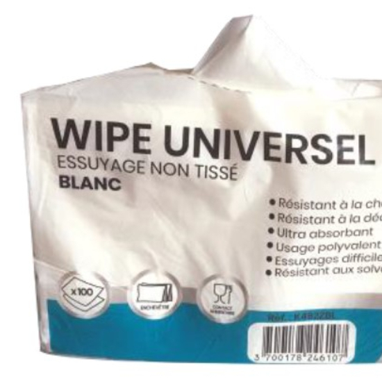 CHIFFON NON TISSE WIPE 5X100F - CARTON DE 500 