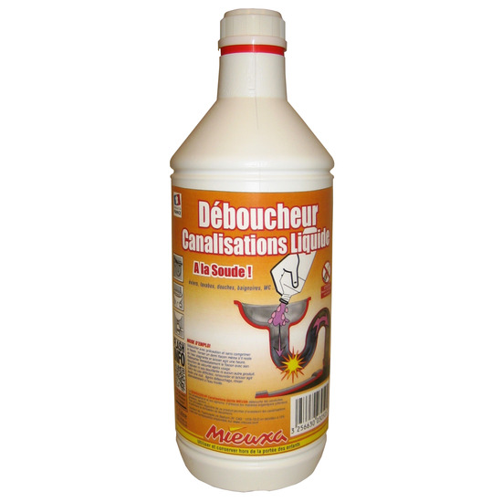 DEBOUCHEUR LIQUIDE CAUSTIQUE - 1LITRE