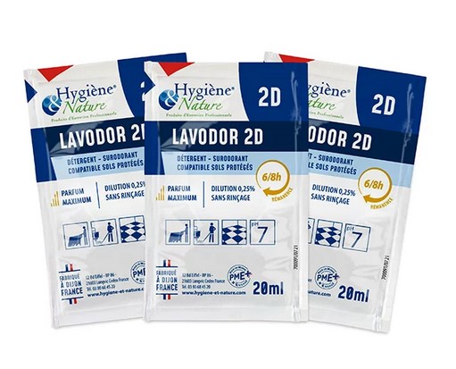 LAVODOR 2D JASMIN PECHE DOSES 250 - LE CARTON DE 250 DOSES
