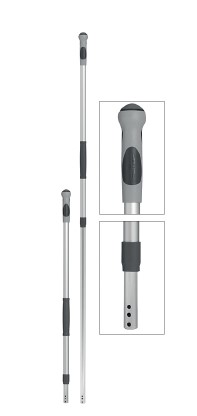 MANCHE ALU TELESCOPIQUE GRIS 102-184 CM - UNITE