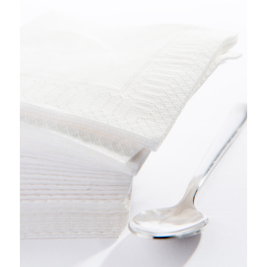 SERVIETTE BLANCHE 30 X 30 2 PLIS - LE CARTON DE 3200