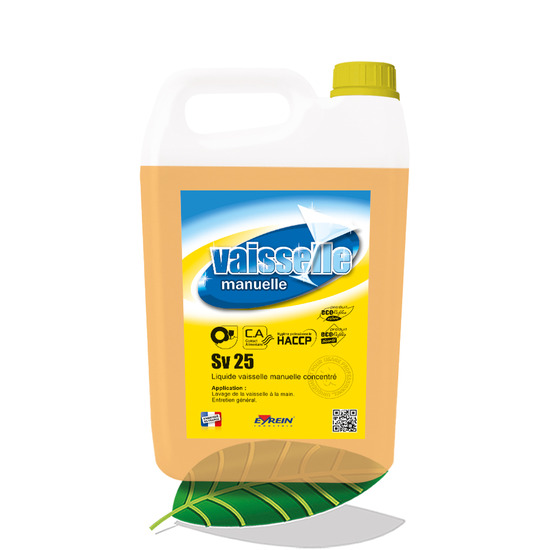 SV 25 5L - SHAMPOOING VAISSELLE LE BIDON DE 5L