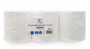 BOBINE DEVIDAGE HORIZONTAL 2 PLIS 250M QUARTZ - BALLOT DE 6